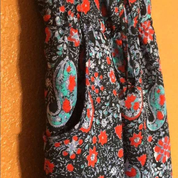 Boho paisley print strappy dress with pockets - Picture 3 of 8